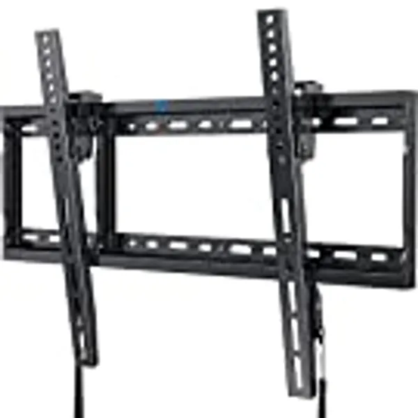 Tilt TV Wall Mount Bracket Low Profile for Most 37-75 Inch LED LCD OLED Plasma Flat Curved Screen TVs, Large Tilting Mount Fits 16-24 Inch Wood Studs Max VESA 600x400mm Holds up to 132lbs by Pipishell