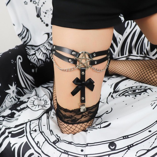 Double Pentagram Garter Belts - 2