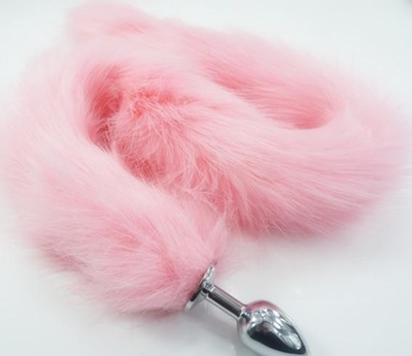 Ultra Long Tail Butt Plugs - Pink