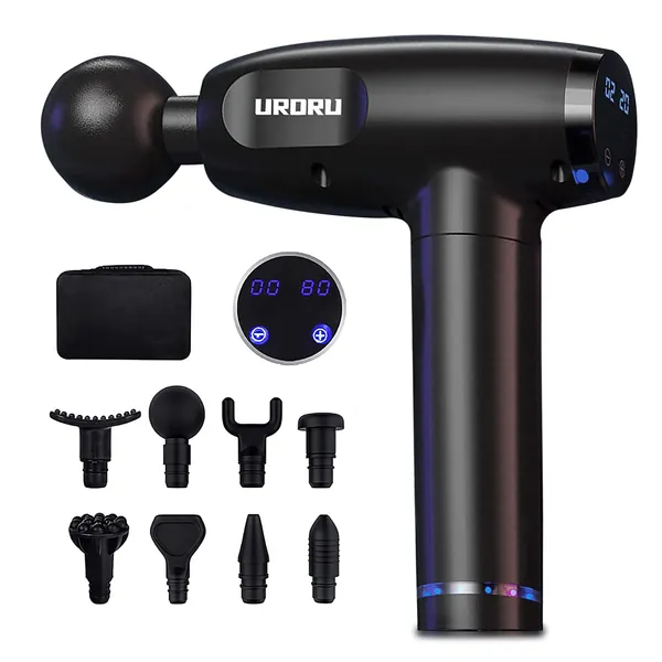 URORU Massage Gun Deep Tissue Massager Back Massager for Athletes Portable Body Muscle Massager Professional Lightweight andheld Deep Tissue Massager…