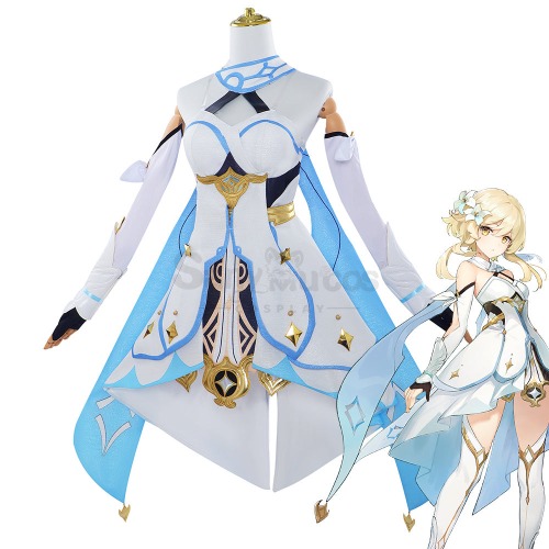 【In Stock】Game Genshin Impact Cosplay Lumine Cosplay Costume Plus Size - M