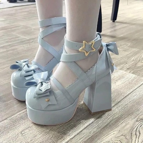 Shine Bright Star Mary Jane Platforms - Killer Lookz