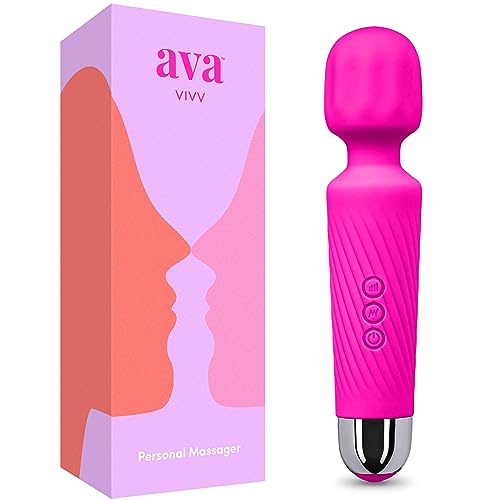 Ava Vibrator Wand Sex Toys [Clit Stimulator Vibrators] Vibrator for Woman | Sex Toy | Gifts for Women | 20 Patterns & 8 Speeds of Pleasure | Quiet & Small | Adult Sex Toys -Standard - Hot Pink - Standard - Hot Pink