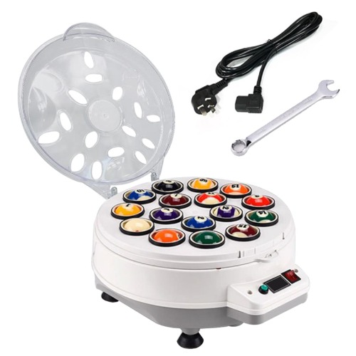 Pool Ball Cleaner Polijstmachine 16/22 ballen automatische biljartreinigingsset met elektromechanisch koelsysteem (biljartballen niet inbegrepen),16balls - 16balls