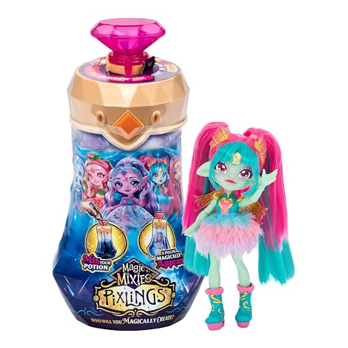 Magic Mixies Amber Dragon Pixling. Magically Reveal a 6.5" Pixling Doll Inside a Potion Bottle! Mix a Magic Potion to Create Your Pixling. - Dragon