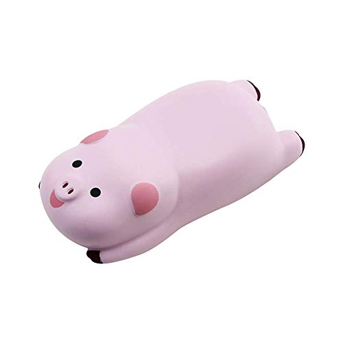 Small Wrist Rest Mouse Pad, Mini Cute Pig Ergonomic Mousepad Memory Foam Design Pig Shape Wrist Support Pillow Rest Cushion Mat for Office Computer Laptop,Comfortable and Pain Relief(Pink) - Pink
