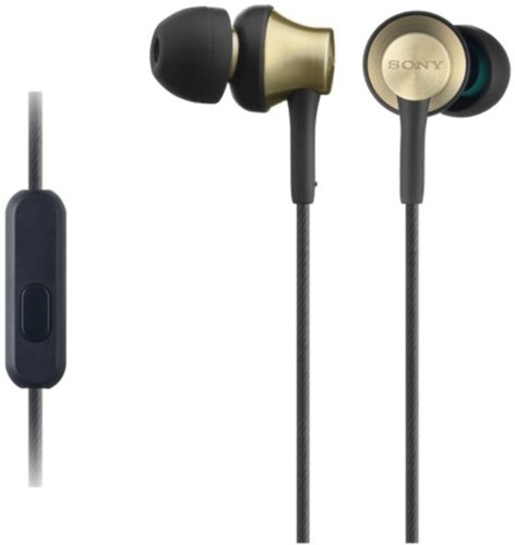 Sony MDR-EX650APT.CE7, In-Ear Hoofdtelefoon, Messing Behuizing, Headset, Microfoon, Afstandsbediening, Goud