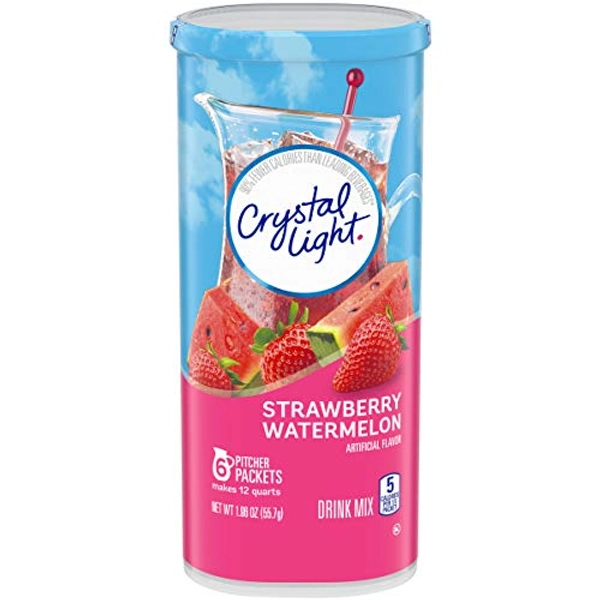 Crystal Light Strawberry Watermelon Drink Mix (6 Pitcher Packets)