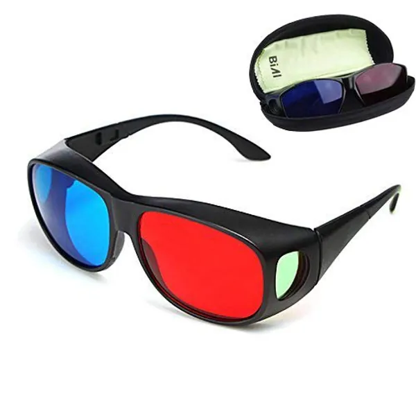 BIAL Red-blue 3D Glasses/Cyan Anaglyph Simple style 3D Glasses 3D movie game-Extra Upgrade Style - 