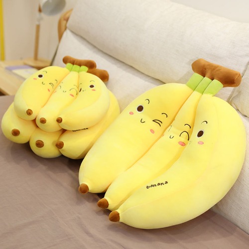 35cm Squishy Banana Plush: Adorable, Soft, Cartoony! - Yellow / 35cm