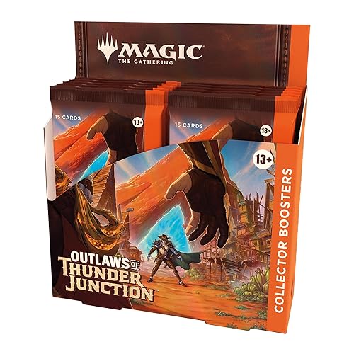 Magic: The Gathering Outlaws of Thunder Junction Collector Booster Box - 12 Packs (180 Magic Cards)