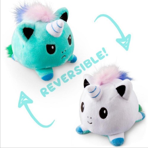 Reversible Flip Stuffed Unicorn Plush - Blue
