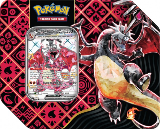 Paldean Fates Tin - Shiny Great Tusk Ex