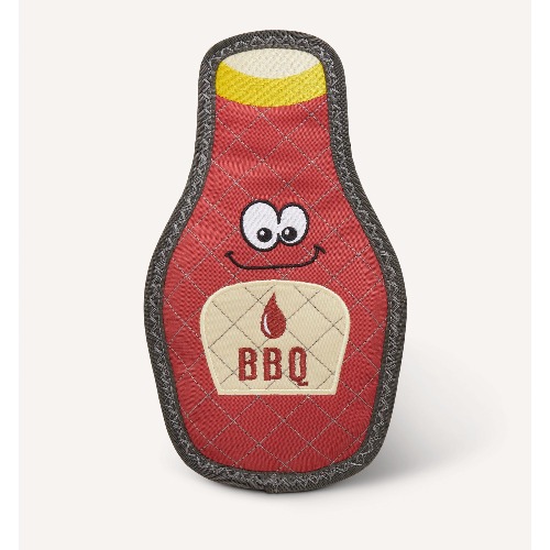 Joyhound Rip Roarin' Tough Outdoor Water Resistant BBQ Sauce Dog Toy - Squeaker
