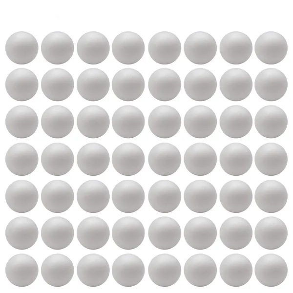 Crafjie Craft Foam Balls 56-Pack 2 Inches in Diamete, Smooth and Durable Styrofoam Balls, for DIY Crafting and Decoration, White - 2inch 56pc