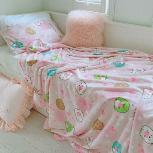 Pink Hamster Fuzzy Blanket - 200x200cm Blanket