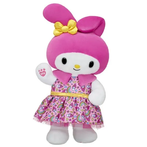 My Melody Stuffed Animal Gift Set with Rainbow Dress | Build-A-Bear®