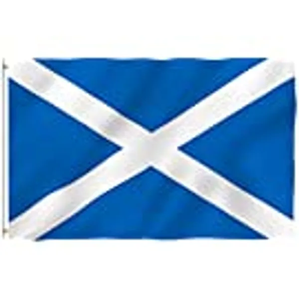 Anley Fly Breeze 3x5 Foot Scotland Flag - Vivid Color and Fade proof - Canvas Header and Double Stitched - Scottish National Flags Polyester with Brass Grommets 3 X 5 Ft