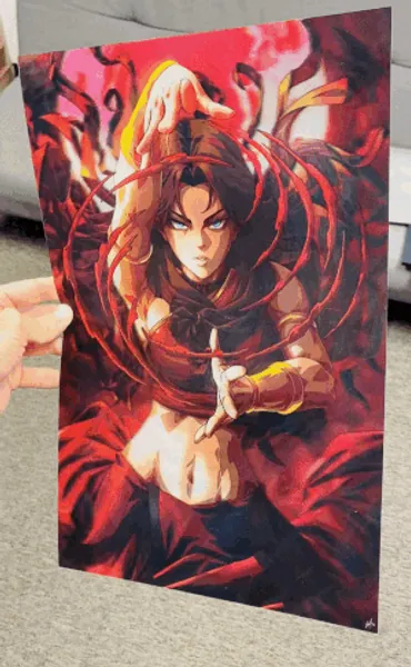 3D Transition [Blood & Water] Lenticular Print | w/ Only 3D Print