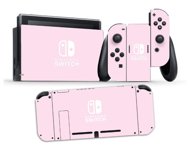 Baby Pink Pastel Nintendo Switch Skin | Full set