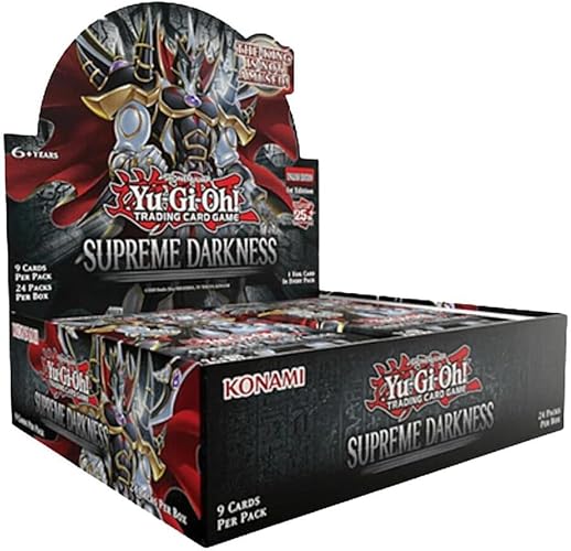 YuGiOh Supreme Darkness Trading Card Game 1st Edition Booster Box - 24 Packs