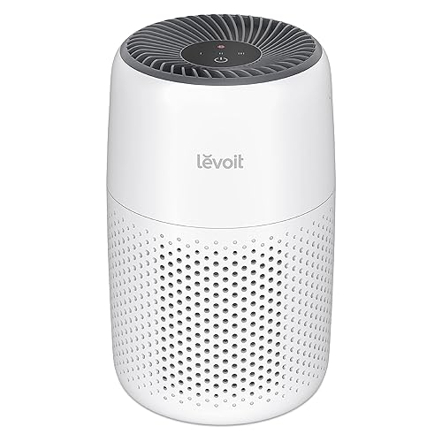 LEVOIT Air Purifiers for Bedroom Home, HEPA Freshener Filter Small Room Cleaner with Fragrance Sponge for Smoke, Allergies, Pet Dander, Odor, Dust Remover, Office, Desktop, Table Top, Core Mini, White - CoreMini