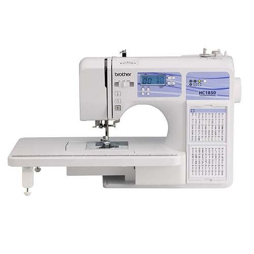 Brother HC1850 Sewing and Quilting Machine, 185 Built-in Stitches, LCD Display, 8 Included Feet - HC1850 - Machine