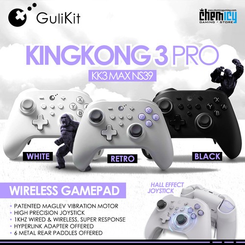 Gulikit Kingkong 3 Pro KK3 MAX NS39 Wireless Gamepad / Joystick - Retro di Chemicy Gaming | Tokopedia