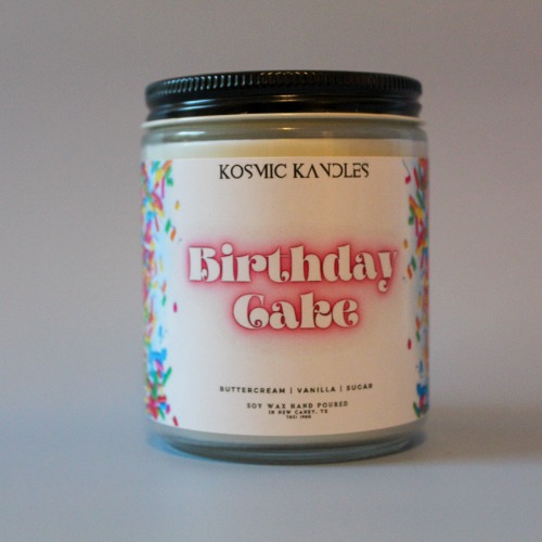 Birthday Cake - 8oz Glass