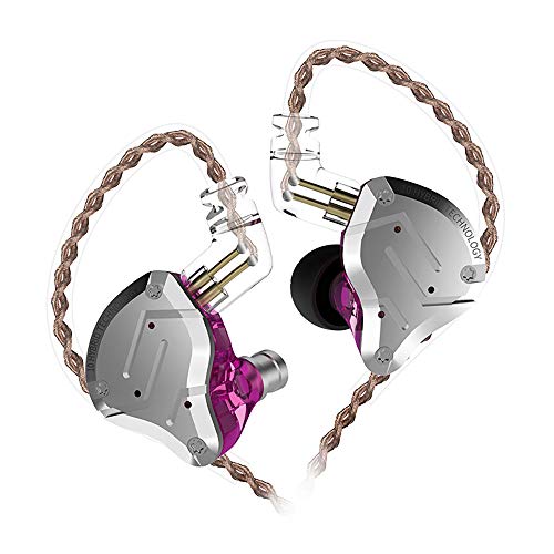 Five Driver Headphones,KZ ZS10 PRO Purple