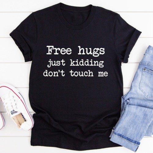Free Hugs Tee - Black Heather / 2XL