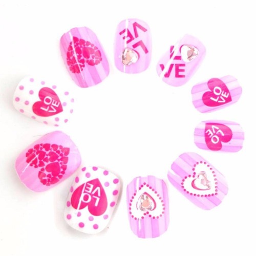 Sweet Heart False Nails