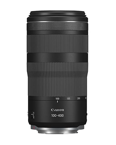 Canon RF Lens 100-400mm F5.6-8 IS USM - Telephoto Zoom Camera Lens with 5.5-stop Optical Image Stabilizer for Sports & Wildlife Photography | Canon EOS R System Compatible Camera Lens - Single