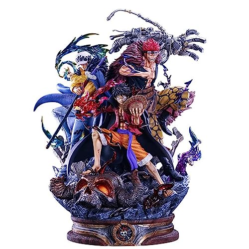 Ebvonse Monkey D. Luffy Figure, Anime Character Environmental PVC Statue Collection Decoration Ornaments Birthday Gift (A) - A