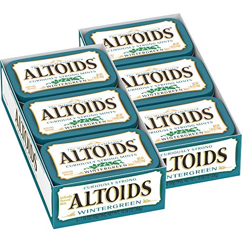 ALTOIDS Classic Wintergreen Breath Mints, 1.76 Ounce - 6 Count (Pack of 2) - Wintergreen