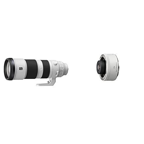 Sony FE 200-600 mm f/5.6-6.3 G OSS | Vollformat, Super-Telezoom-Objektiv (SEL200600G) & SEL-20TC 2.0X Telekonverter (geeignet für SEL70200GM) weiß - Bundle mit 2.0x Telekonverter