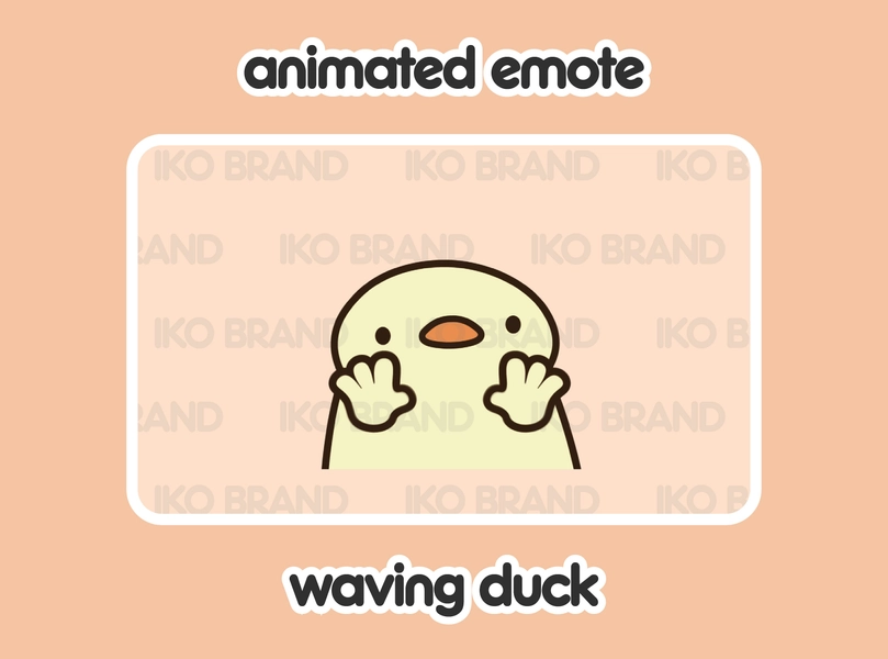 Emote Animado Pato Oi