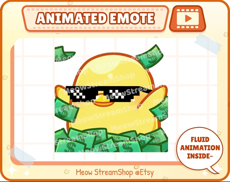 Emote Animado Pato Rico