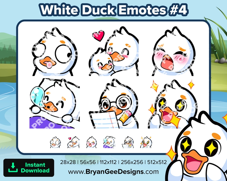 Pack Emotes Pato - Twitch 4