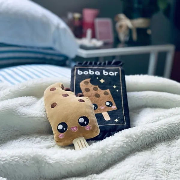 Boba Ice Cream Bar Plushie With Zipper Plush Bag | Etsy