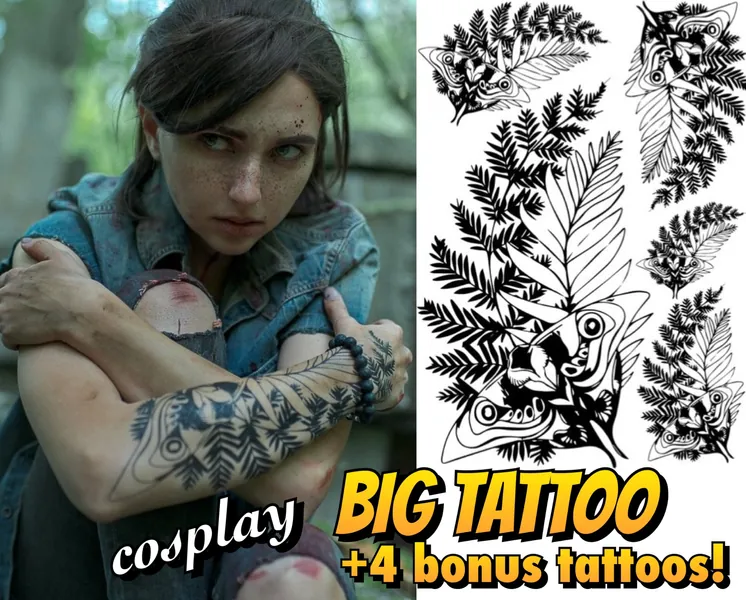 TLOU2 Ellie's Tattoo (Temporary)