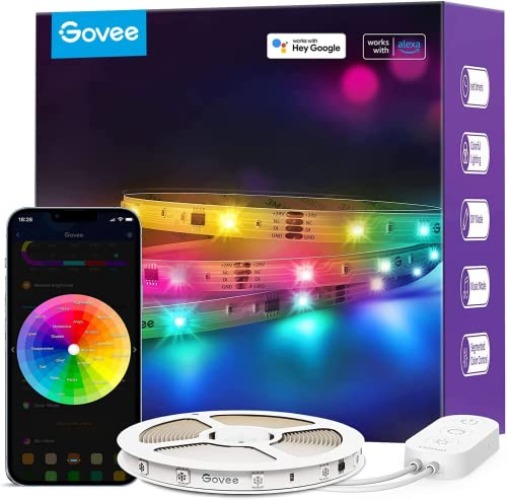 Govee RGBIC LED Light 10m, Alexa and Google Assistant Compatiable with, Smart WiFi APP Control Music Sync 10m LED Lights for Bedroom, Party, Gaming Room - 10M