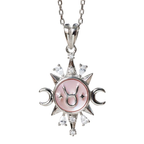 Celestial Horoscope Pendant - Taurus - Silver