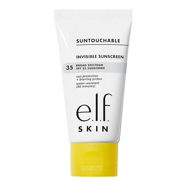 e.l.f. SKIN Suntouchable Invisible SPF 35, Lightweight, Gel-based Sunscreen For A Smooth Complexion, Doubles As A Makeup Primer, Vegan & Cruelty-Free, Packaging May Vary - 1.7 Fl Oz (Pack of 1)
