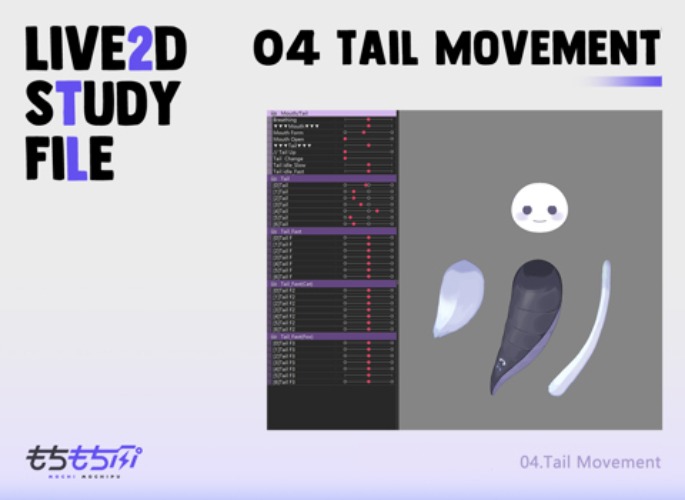 04：Tail Movement 【Live2D Study File】 - Mochipu's Ko-fi Shop