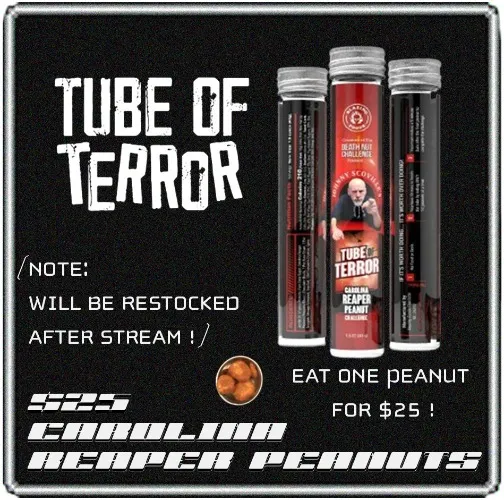 $25 for ONE Tube of Terror Carolina Reaper Peanut
