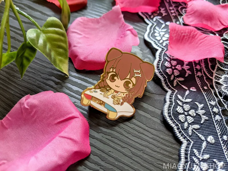 Hololive Japan | Inugami Korone Gamer Dog Enamel Pin