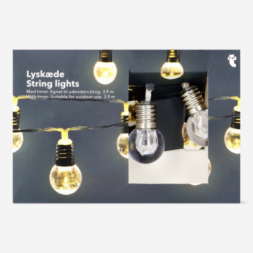 String lights for outdoor use with timer - 390 cm | Default Title