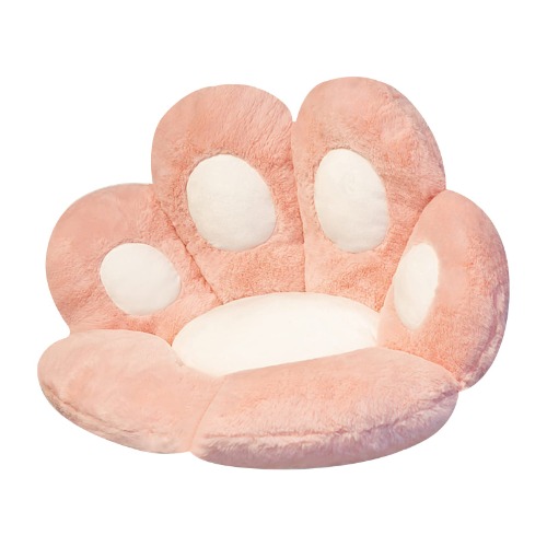 Cat Paw Cushion Cute Seat Cushion Pink Chair Cat Paw Pillow Lazy Sofa Pillow Outdoor Decoration Warm Floor 23.6 X 27.6 inch (Color, Small) - Large (Pack of 1) Pink