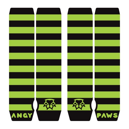 Neon Green vs Black Arm Warmers